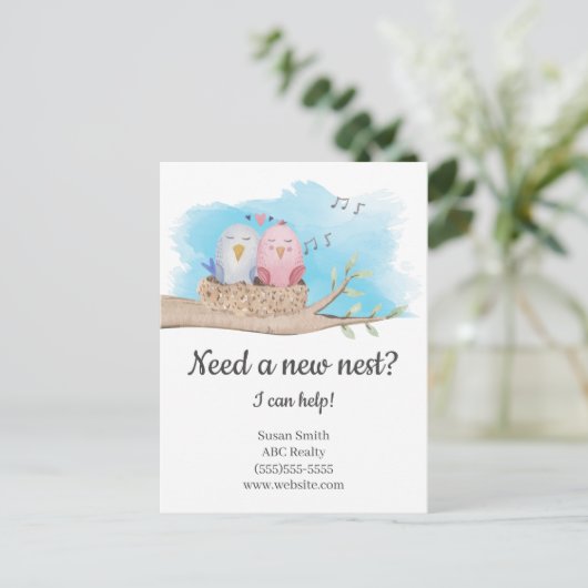 新しいネストエステート実在マーケティングが必要 ポストカード (スタンド正面)