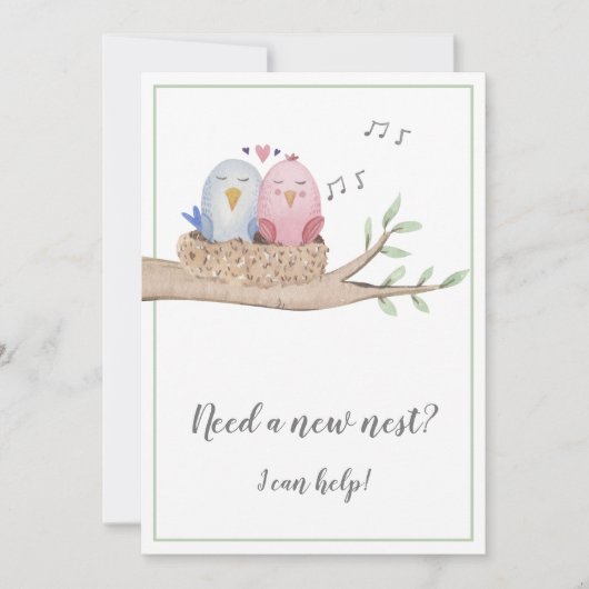 新しいネストエステート実在マーケティングが必要 案内状 (正面)