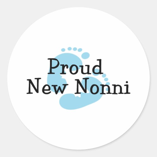 新しいノニ誇りを持った男の赤ちゃん機器シンボル ラウンドシール (正面)