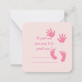 新しいノートカードの親 ノートカード (裏面)