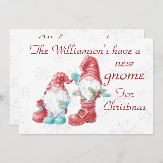 新しいノームのクリスマスホリデーおもしろ シーズンカード (正面/裏面)