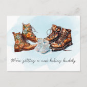 新しいハイキングバディアドベンチャー妊娠のお知らせ 案内ポストカード (正面)