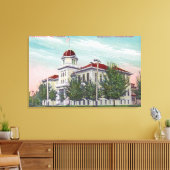 新しいハイスクールナパの外観、カリフォルニア州 キャンバスプリント (インサイチュ (リビング))