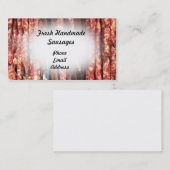 新しいハンドメイドのソーセージ 名刺 (正面/裏面)