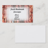 新しいハンドメイドのソーセージ 名刺 (正面/裏面)