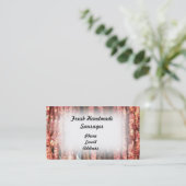 新しいハンドメイドのソーセージ 名刺 (スタンド正面)