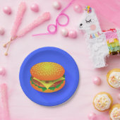 新しいハンバーガーの紙皿 ペーパープレート (パーティー)