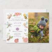 新しいバグ誕生日招待状と写真 招待状 (正面)