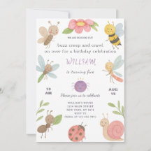 新しいバグ誕生日招待状