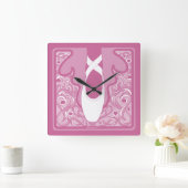 新しいバレエ スクエア壁時計 (ホーム)