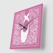 新しいバレエ スクエア壁時計 (傾斜)