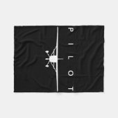 新しいパイロットのためのパイロット - 新しいパイロットTシャツ - 飛行機 フリースブランケット (正面(横))