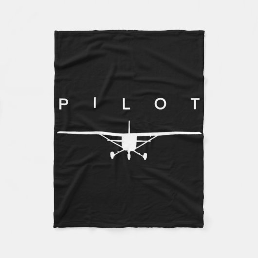 新しいパイロットのためのパイロット - 新しいパイロットTシャツ - 飛行機 フリースブランケット (正面)