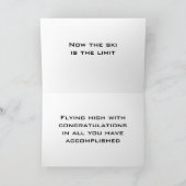 「新しいパイロット」おめでとうのカードへ カード (内部)