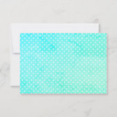 新しいパステルスポットドットpramベビーシャワーrsvp 出欠カード (裏面)