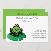 新しいパッドの移動のお知らせ 案内状 (正面/裏面)