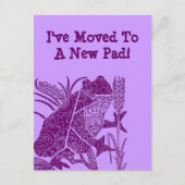 新しいパッドPCに移動したポストカードフロッグLily-Pad 案内ポストカード (正面)