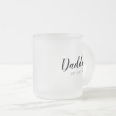 新しいパパが設立 フロストグラスマグカップ (正面右)