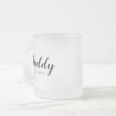 新しいパパが設立 フロストグラスマグカップ (正面左)