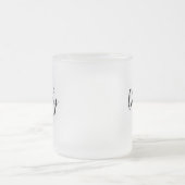 新しいパパが設立 フロストグラスマグカップ (中央)