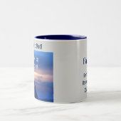 新しいパパのための完璧な贈り物。2トーンのコーヒーマグ。 ツートーンマグカップ (中央)