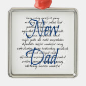 新しいパパのための言葉 メタルオーナメント (正面)