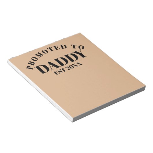 新しいパパのサプライズユニークギフトに昇進 ノートパッド (アングル)