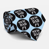 新しいパパのタイのベビーの足跡 ネクタイ (ロール)