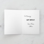 新しいパパの誕生日カード… 面白いカード カード (内部)