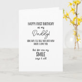 新しいパパの誕生日カード… 面白いカード カード (黄色い花)