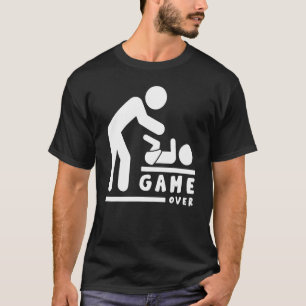 新しいパパの赤ちゃんシャワー父の日のゲーム Tシャツ