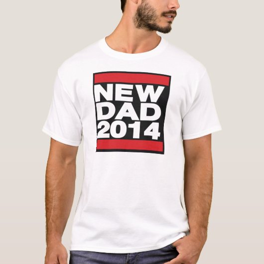 新しいパパ2014の赤 Tシャツ (正面)
