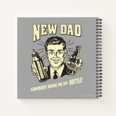 新しいパパ：誰かが私のボトルを持って来る ノートブック (裏面)