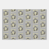 新しいパパ：誰かが私のボトルを持って来る ラッピングペーパーシート (正面3)