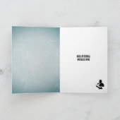 新しいパパ - 赤ちゃんに瓶で授乳するダッド カスタム カード (内部)