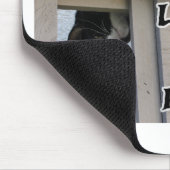 新しいパースペクティブ勇気付けられる猫の写真 マウスパッド (コーナー)