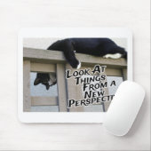 新しいパースペクティブ勇気付けられる猫の写真 マウスパッド (マウス)