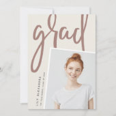 新しいパースペクティブ |写真卒業のお知らせ 案内状 (正面)