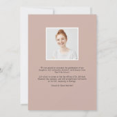 新しいパースペクティブ |写真卒業のお知らせ 案内状 (裏面)