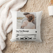 新しいパーソナライズされたフォトソングの再生リスト クッション (ブランケット)