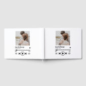 新しいパーソナライズされたフォトソングの再生リスト ゲストブック (全面)