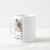 新しいパーソナライズされたフォトソングの再生リスト コーヒーマグカップ (正面左)