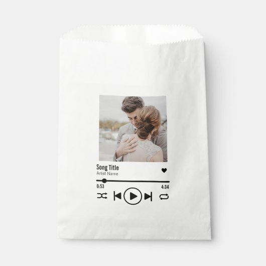 新しいパーソナライズされたフォトソングの再生リスト フェイバーバッグ (正面)