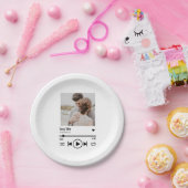 新しいパーソナライズされたフォトソングの再生リスト ペーパープレート (パーティー)