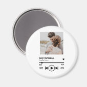 新しいパーソナライズされたフォトソングの再生リスト マグネット (正面/裏面)