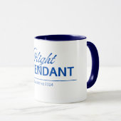 新しいパーソナライズされたフライト付き添い人ギフトマグ マグカップ (正面右)