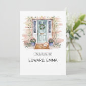 新しいパーソナライズされたホームおめでとうカード シーズンカード (スタンド正面)