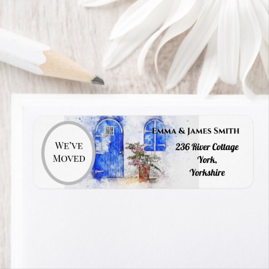 新しいパーソナライズされたホーム我々は移動した住所 シール (インサイチュ)