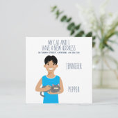 新しいパーソナライズされた住所のお知らせ 案内状 (スタンド正面)