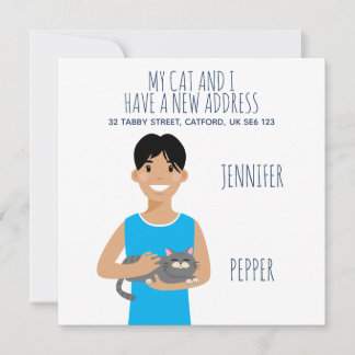 新しいパーソナライズされた住所のお知らせ 案内状